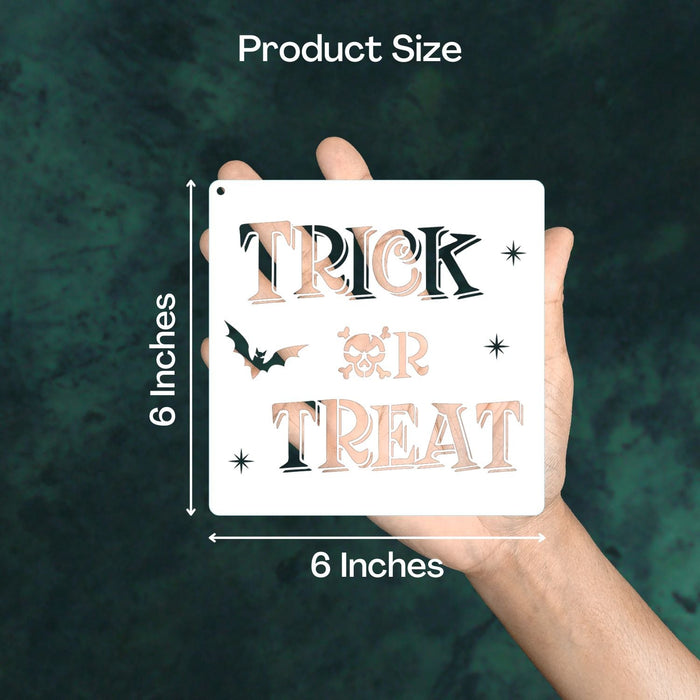 CrafTreat Trick or Treat Halloween Stencil Size Image pcs cts760