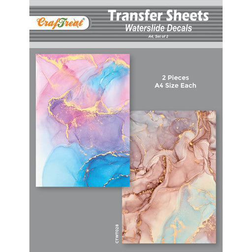 Craftreat Water Transfer Sheet Alcohol Inks A4