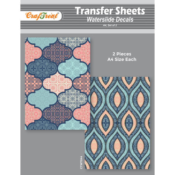 Buy Water Transfer Sheet Moroccan 2 A4 2pcs Online Craftreat