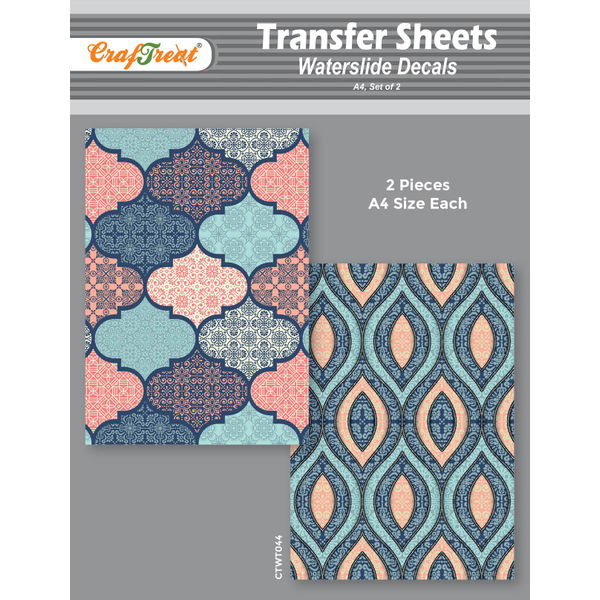 Craftreat Water Transfer Sheet Moroccan 2 A4