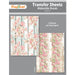 CrafTreat Water Transfer Sheet Wood florals A4Water Slide Decal