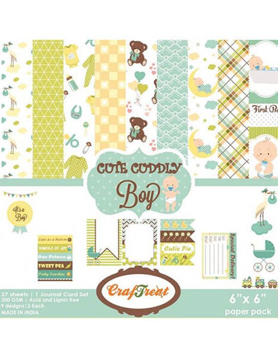 Echo Park Paper Company Bundle Of Joy Baby Boy Scrapbooking Kit