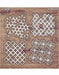 Distressed Patterns Laser Cut Chipboard CTC003 Chiplets for Scrapbooking Crafts