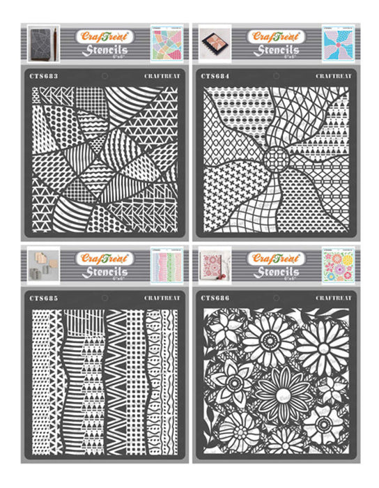 CrafTreat Enclosed Patterns and Patterned Sun Rays and Patterned Partitions and Patterned Circles 