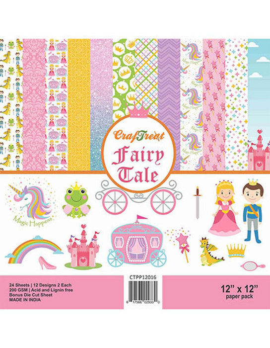 CrafTreat Fairy Tale Paper Pack 12x12 InchesCTPP12016