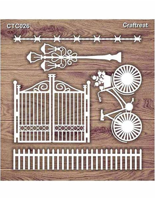 Gate and Fence Laser Cut Chipboard CTC026 Chiplets for Scrapbooking Crafts