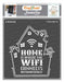 CrafTreat Home Wi-Fi Stencil Quote Stencil 