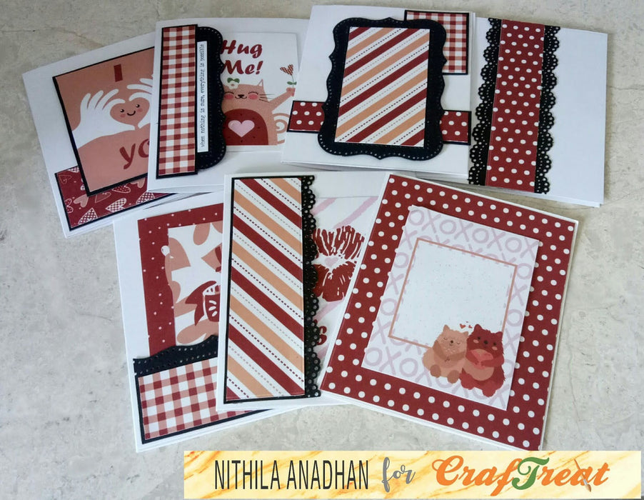 CrafTreat In Love Paper Pack for Scrapbooking Cards DIY