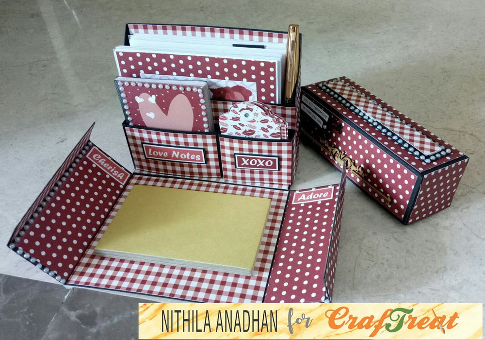 CrafTreat In Love Paper Pack for Scrapbooking Suitcase