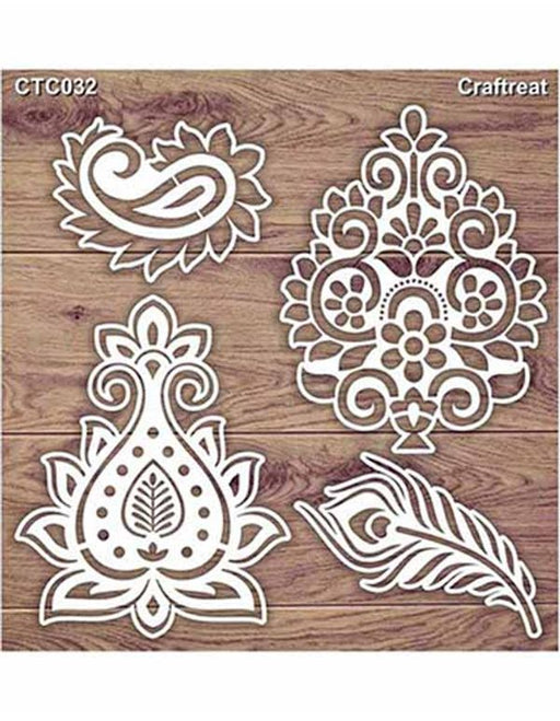 Indian Motifs Laser Cut Chipboard CTC032 Chiplets for Scrapbooking Crafts
