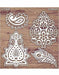 Indian Motifs Laser Cut Chipboard CTC032 Chiplets for Scrapbooking Crafts