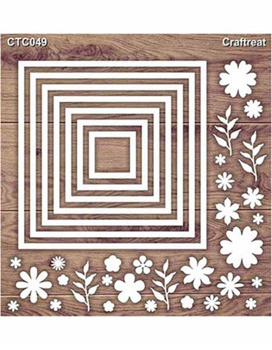 Nested Square Laser Cut Chipboard CTC049