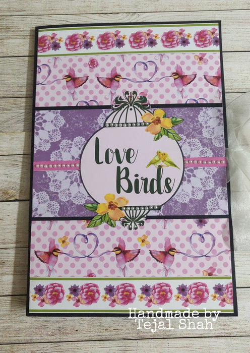 CrafTreat Love Birds 6x6 Valentine Paper Craft for Scrapbookings