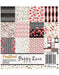 CrafTreat Poppy Lane 6x6 Inches Floral Design Pattern Paper Pack