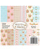 CrafTreat Pretty Posies 6x6 Inches Flower Pattern Paper Pack for DIY Crafts
