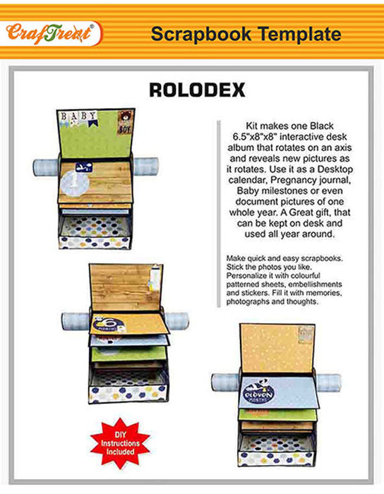 CrafTreat Rolodex Kraft Scrapbook Templates DIY Scrapbook Ideas