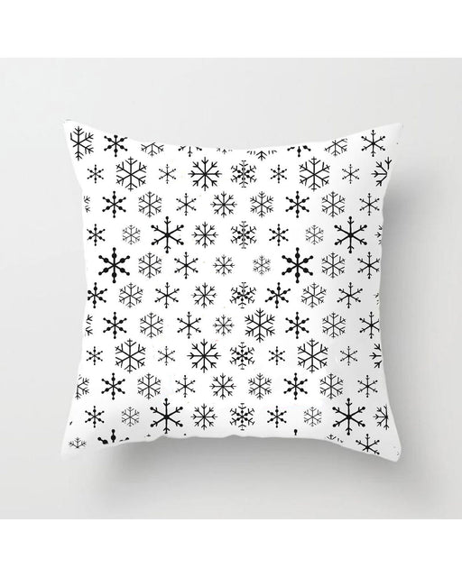 snowflakes Stencilling on pillow cover