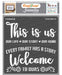 CrafTreat This is us Stencil for Art and Craft Paintings
