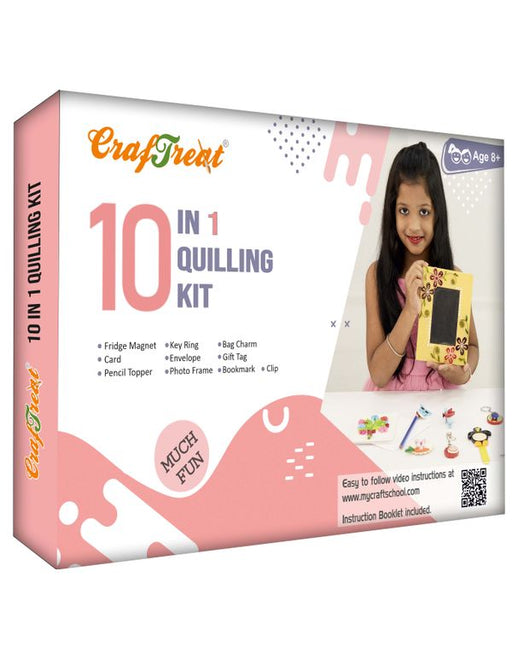 CrafTreat 10 in 1 Quilling Kit CTK004DIY Kits for Teens and Adults Paintings