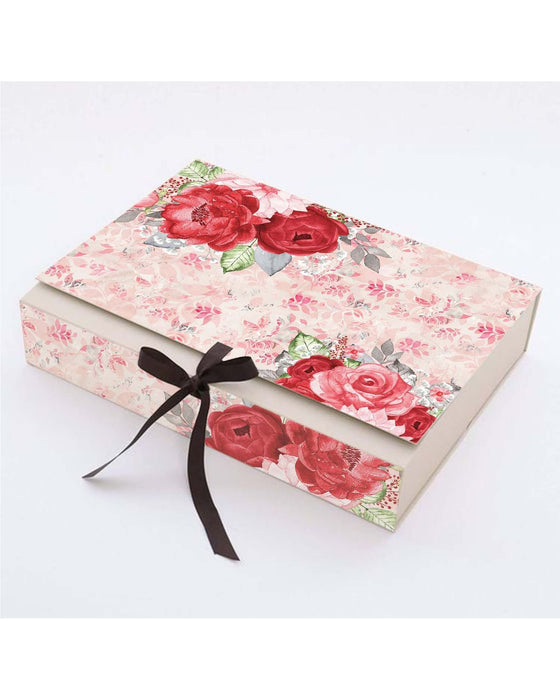 CrafTreat Decoupage Paper Red Blooms 8Pcs A4