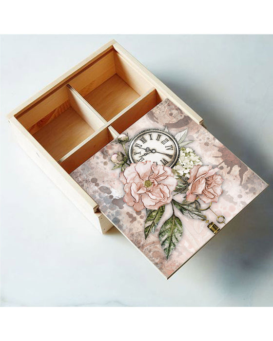 CrafTreat Decoupage Paper Floral Steampunk for home decor Card Making crafts