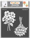CrafTreat anemone tulip Flower stencil 6x6 inches