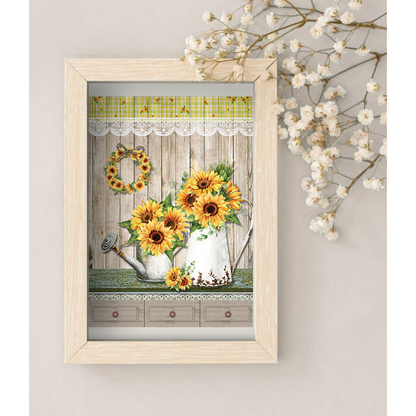 CrafTreat Decoupage Paper Sunflowers on Wall Hanging