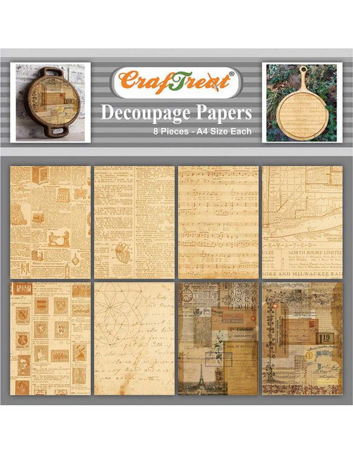 CrafTreat Decoupage Paper Vintage BackgroundsCTDP078 Scrapbooking Crafts DIY Paper Crafts