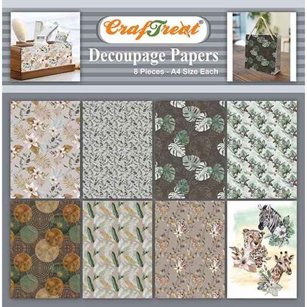 CrafTreat Decoupage Paper Wild Forest CTDP105 Scrapbooking Crafts DIY Paper Crafts