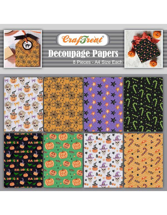 craftreat halloween decoration decoupage papers