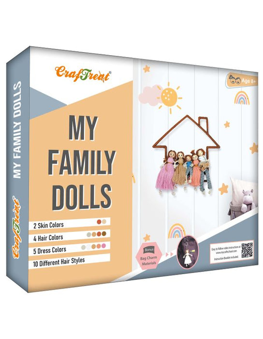 CrafTreat My Family Dolls Kit CTK005DIY Kits for Teens and Adults Paintings