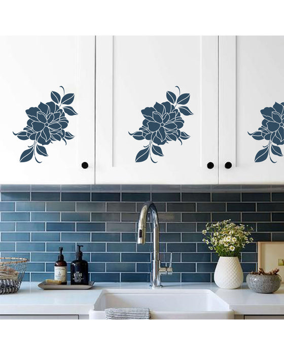 CrafTreat peony flower stencil for wall painting