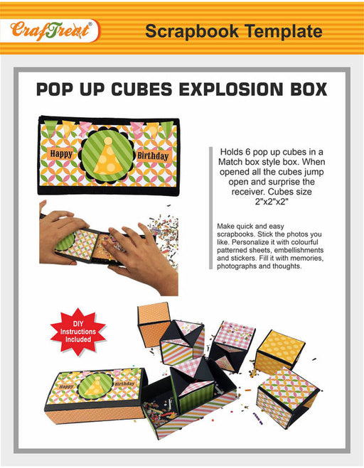 CrafTreat Pop up Cubes Explosion Box DIY Scrapbook Ideas