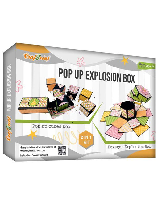 CrafTreat Popup Explosion Boxes Kit CTK007DIY Kits for Teens and Adults Paintings