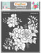 craftreat rose blooms stencil 12x12 inches