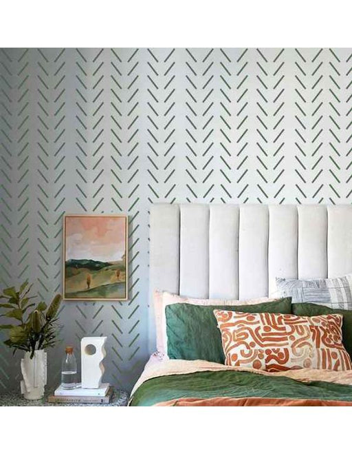 8 Pieces 12 x 12 Inch Wall Stencils for Painting Geometric Modern  Herringbone Wall Stencils Wall Decor Reusable Film Decorative for Painting,  Stencils