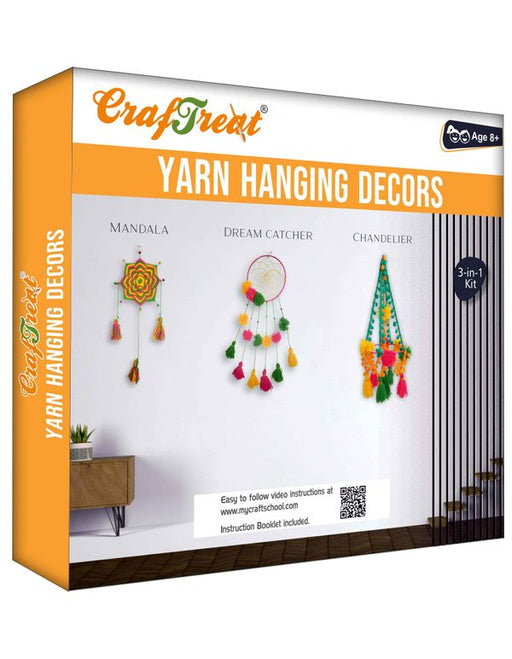 CrafTreat Yarn Hanging decors Kit CTK006DIY Kits for Teens and Adults Paintings