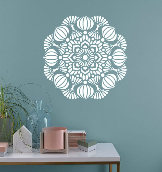 CrafTreat Lotus Mandala wall Stencils for Painting - Stencil Mandala,  Reusable Mandala Pattern 23x23 Inches Online — Craftreat